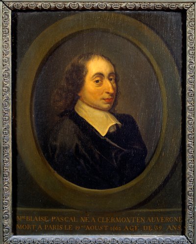 Portrait de Blaise Pascal (1623-1662) - Unknown artist
