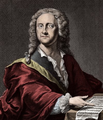 Portrait de Georg Philipp Telemann (1681-1767), compositeur allemand - Unknown artist
