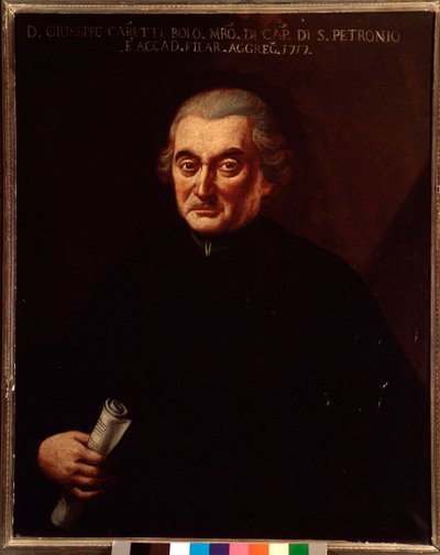 Portrait de Giuseppe Maria Caretti (1690-1774) compositeur italien. Peinture anonyme. 18ème siècle. Bologne, civico Museo Museo - Unknown artist