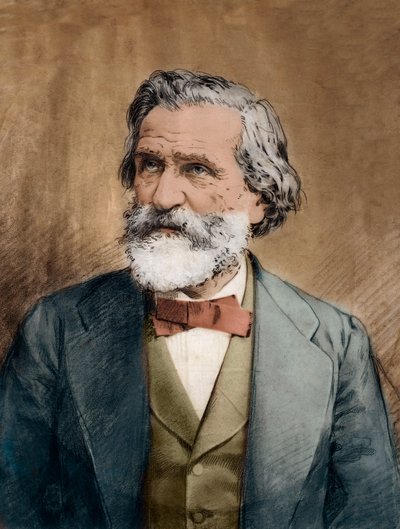 Portrait de Giuseppe Verdi (1813-1901) vers 1887 - Unknown artist