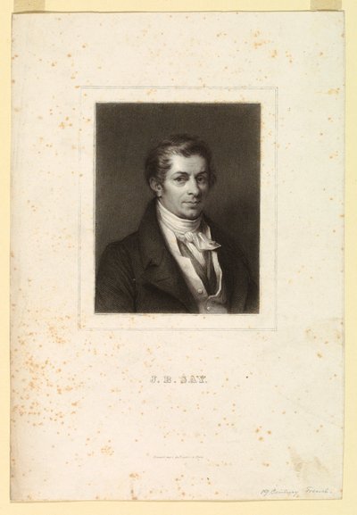Portrait de J.B. Say - Unknown artist