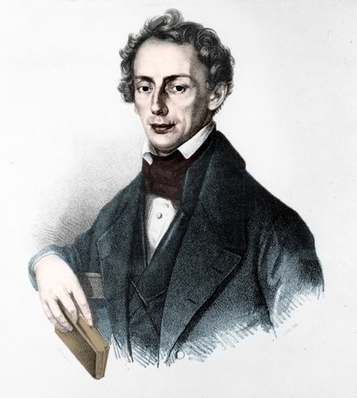Portrait de Johann Christian Doppler (1803-1853). Physicien autrichien. Gravure du 19ème siècle. - Unknown artist