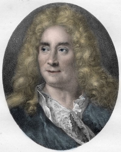 Portrait de Michel Boyron (Michel Baron), acteur et dramaturge anglais (1653-1729) - gravure - Unknown artist