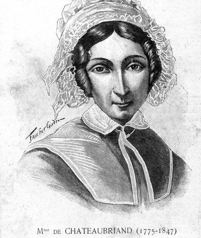Portrait de Mme de Chateaubriand (1775 - 1847) - dans « Les Contemporains », n.d. fin 19e siècle - Unknown artist