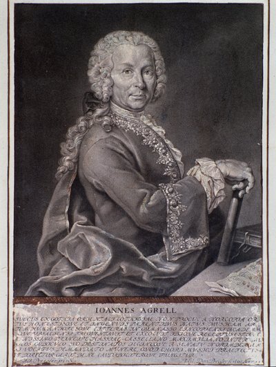 Portrait du compositeur et violoniste suédois Johan Joachim Agrell - Unknown artist