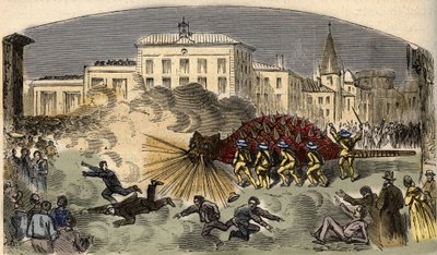 Procession de la dragonne la Tarasque à Tarascon dans le sud de la France - gravure dans « PATRIE - DESCRIPTION PICTURESQUE DE LA FRANCE EN 6 VOLUMES » par Lucien Huard - fin du 19ème siècle - Unknown artist