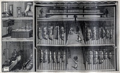 Chambres frigorifiques pour la viande - Gravure dans « La Science française » - Unknown artist