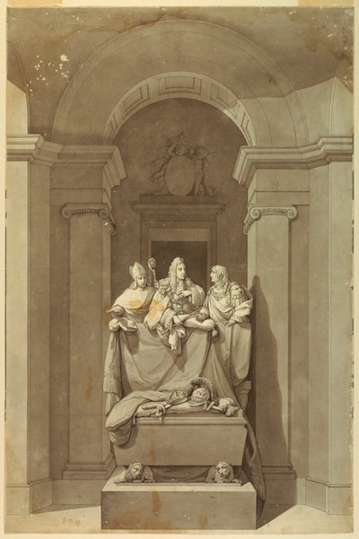 Monument Sépulcral des Trois Derniers Stuarts - Unknown artist