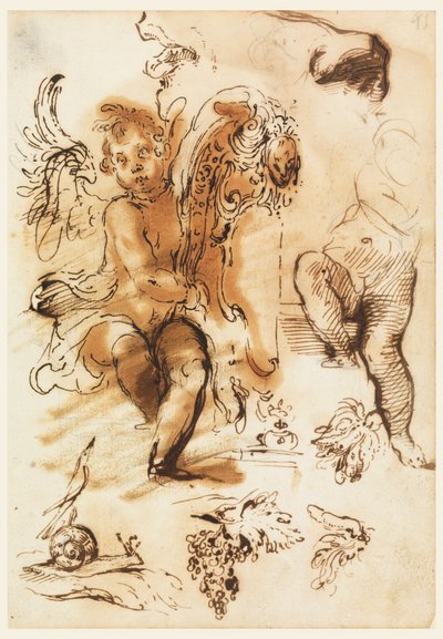 Feuille du livre de croquis - Unknown artist
