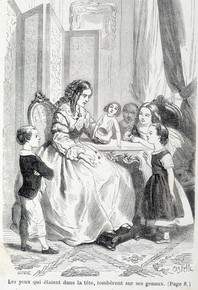Sophie et la poupée cassée - dans « Les malheurs de Sophie » par la Comtesse de Ségur, Hachette - Unknown artist