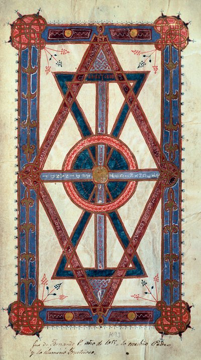 Représentation symbolique du Christ : « Ego sum Alpha et Omega, primus et novissimus » - Unknown artist