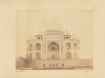 Taj Mahal. Agra - Unknown artist