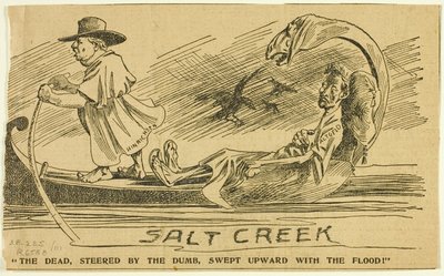 Les Morts, dirigés par les Muets, emportés vers le haut par le déluge - Unknown artist