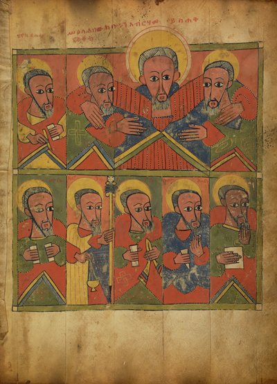 Les prophètes avec Abraham embrassant Isaac et Jacob - Unknown artist