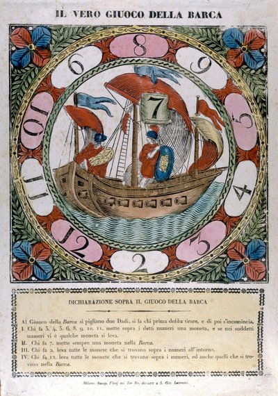 Le jeu du bateau. 18e siècle - Unknown artist
