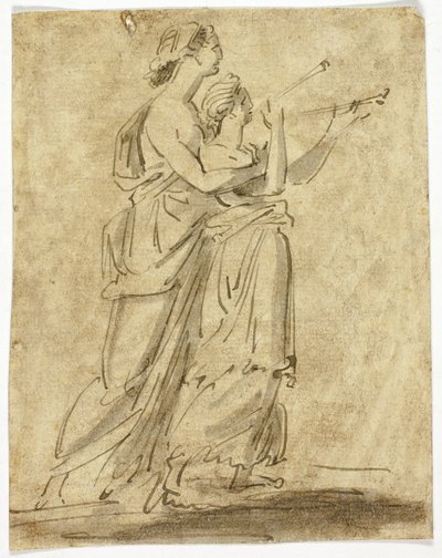 Deux figures féminines classiques - Unknown artist
