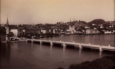 Sans titre (Pont avec ville au loin) - Unknown artist