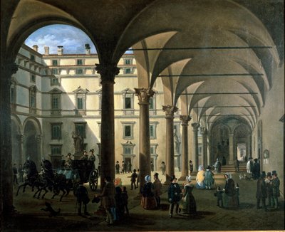 Vue de la cour de l