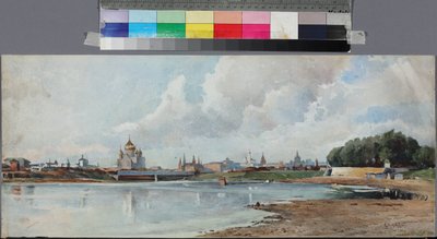 Vue de Moscou depuis le jardin Neskoutchni - Unknown artist