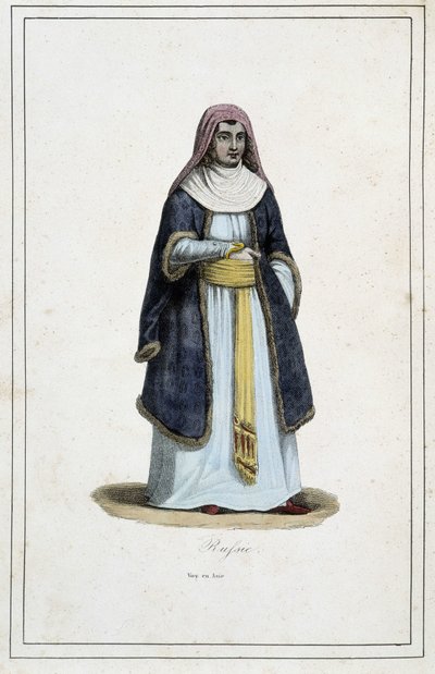 Femme de Russie - dans «Les différents peuples de la terre» par le Père Paul Jonhanneaud, Librairie des Bons livres - Unknown artist