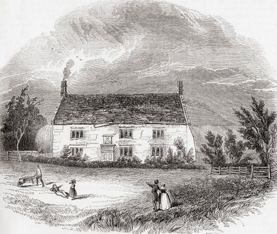 Manoir de Woolsthorpe, Woolsthorpe-by-Colsterworth, Lincolnshire, Angleterre, de Old England: A Pictorial Museum, pub. 1847 - Unknown artist