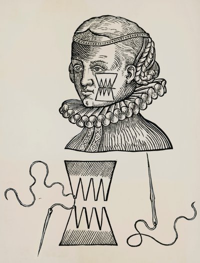 Blessure à la joue traitée avec des pansements pour éviter les traces de points de suture - Unknown artist