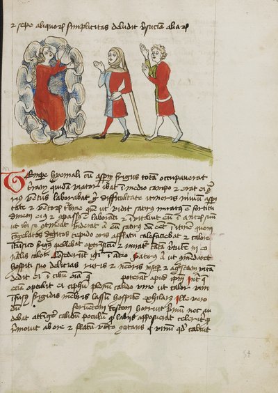 Un messager de Zeus et deux hommes - Unknown artist/maker