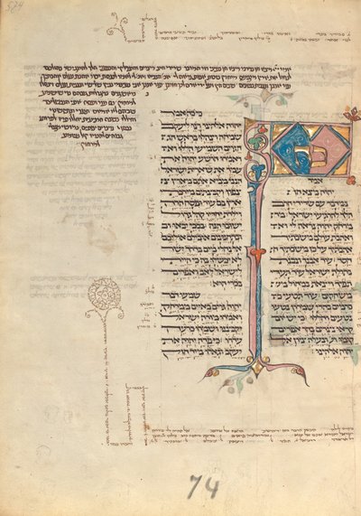 Page de texte décorée - Unknown artist/maker