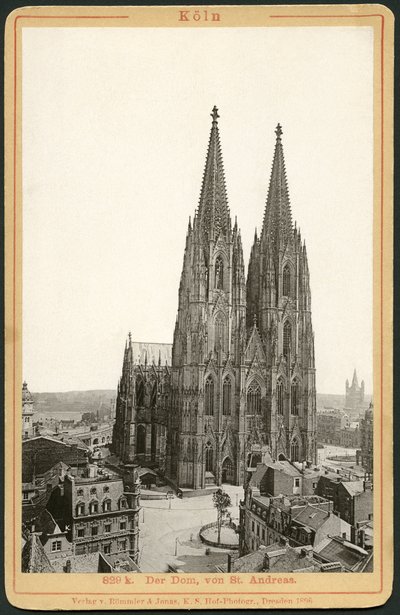 Allemagne, Rhénanie-du-Nord-Westphalie, Cologne, cathédrale, publié par Roemmler et Jonas, Dresde - Unknown photographer