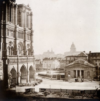 Notre Dame de Paris et la place, fin du 19e siècle - Unknown photographer