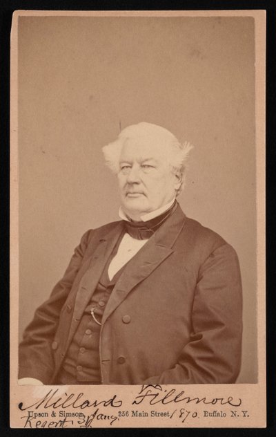 Portrait de Millard Fillmore 1800-1874, 4 janvier 1870 - Upson and Simson