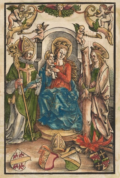 La Madone avec Saint Ulrich et Sainte Afra - Urs Graf I