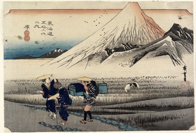 Fuji le matin, Hara, vers 1833 - Utagawa Hiroshige