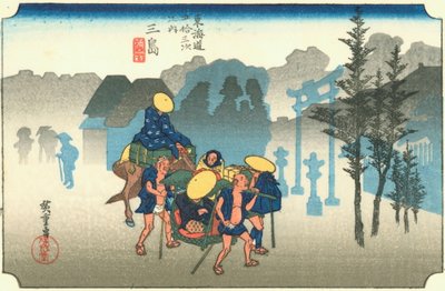 Hiroshige12 mishima - Utagawa Hiroshige