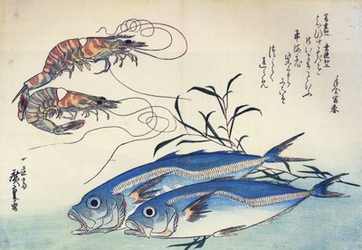 Hiroshige Chinois et crevettes - Utagawa Hiroshige