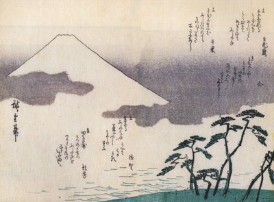 Hiroshige, Mont Fuji vu de la plage - Utagawa Hiroshige