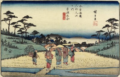 No. 69 Fourche de Kusatsu, 1830-1844 - Utagawa Hiroshige