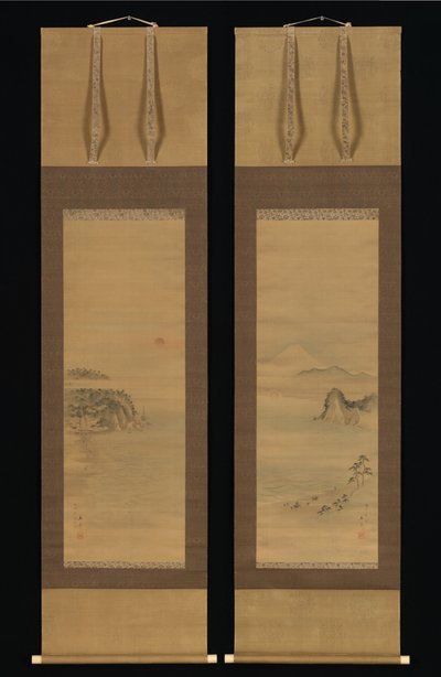 Shichirigahama und Enoshima - Utagawa Hiroshige