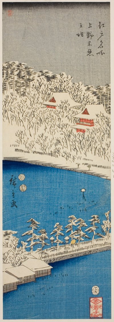 Étang de Shinobazu à Ueno (Ueno Shinobazu no ike), de la série "Lieux célèbres d