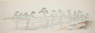 Les terrains de Takada (Takada baba), de la série "Treize vues des environs d