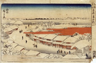 Yoshiwara Yuki no Asa, 1850 - Utagawa Hiroshige