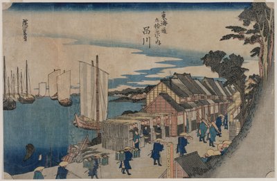 Shinagawa (de la série Cinquante-trois Stations du Tokaido) - Utagawa Hiroshige II