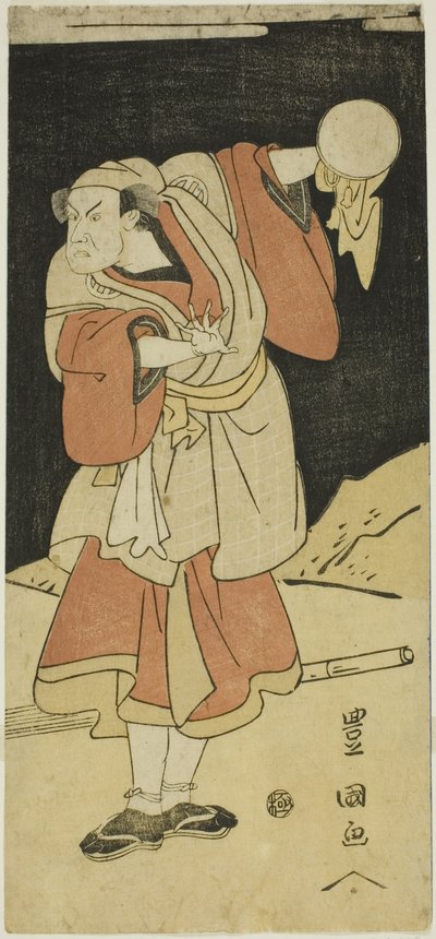 Acteur dans une scène de théâtre - Utagawa Toyokuni I