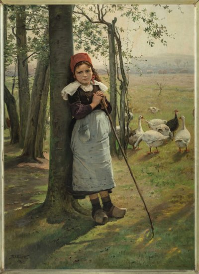 La fille aux oies, vers 1885 - Vaclav Brozik
