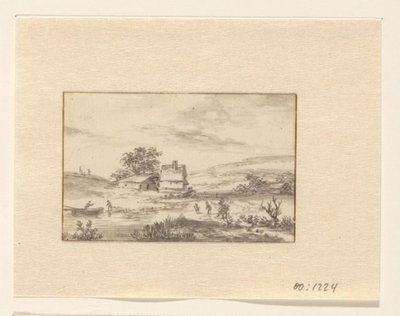 Paysage avec ferme - Valentijn (possibly)