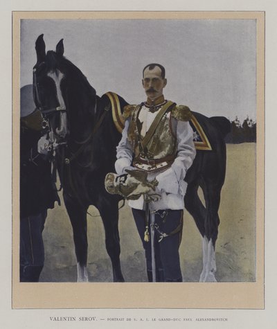 Portrait du Grand-Duc Paul Alexandrovitch de Russie - Valentin Aleksandrovich (after) Serov