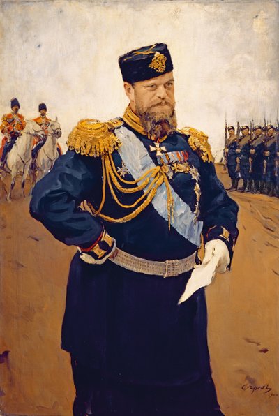 Portrait du tsar Alexandre III, 1900 - Valentin Aleksandrovich Serov