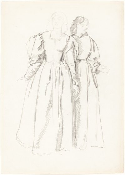 Étude de deux jeunes femmes - Valentine Cameron Prinsep