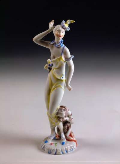 Fille avec singe - Vally Wieselthier