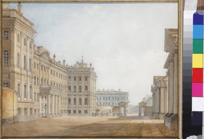 Vue du palais Anichkov à Saint-Pétersbourg - Vasili Semenovich Sadovnikov
